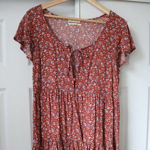 Floral Tiered Flowy Mini Sundress